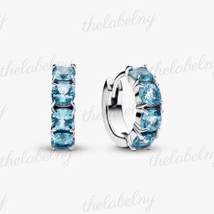 Pandora Blue Hoop Earrings